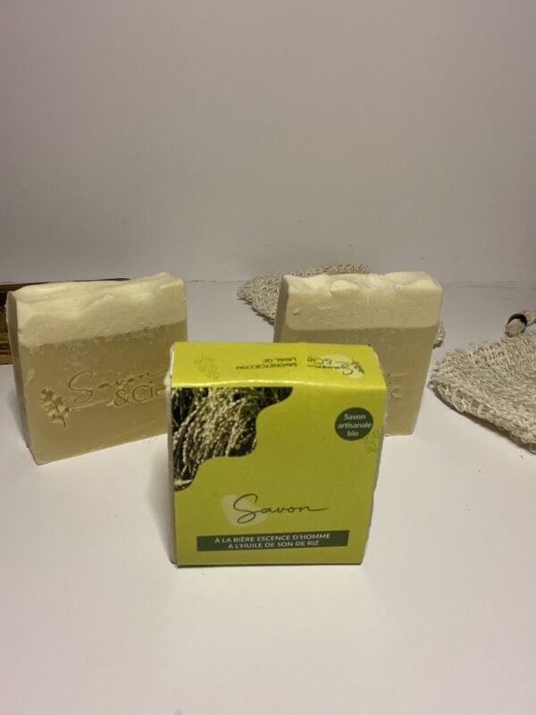 Savon et cie savon bière essence d'homme huile de son de riz